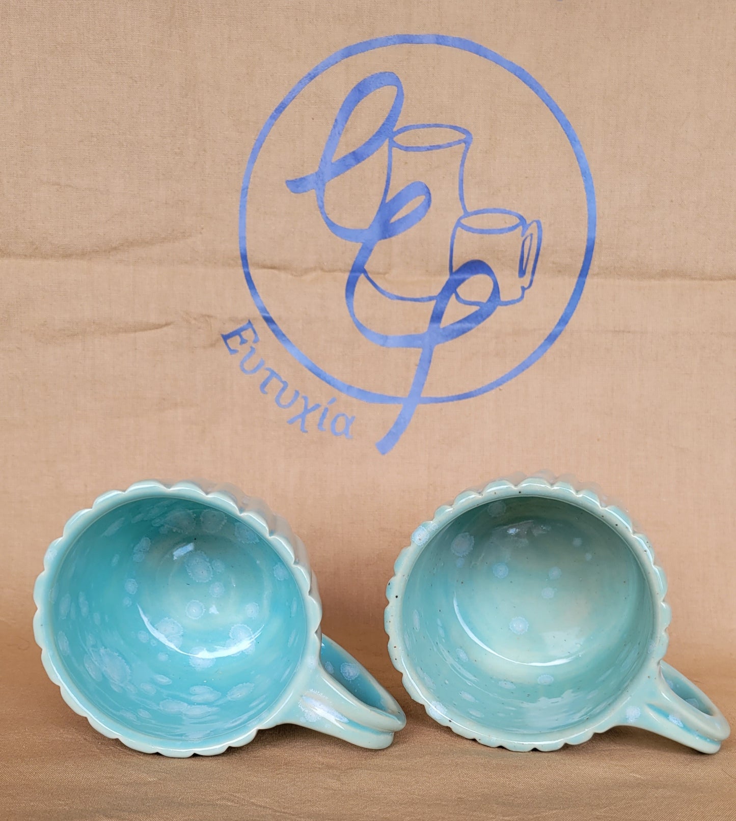 Celadon Bloom Mugs