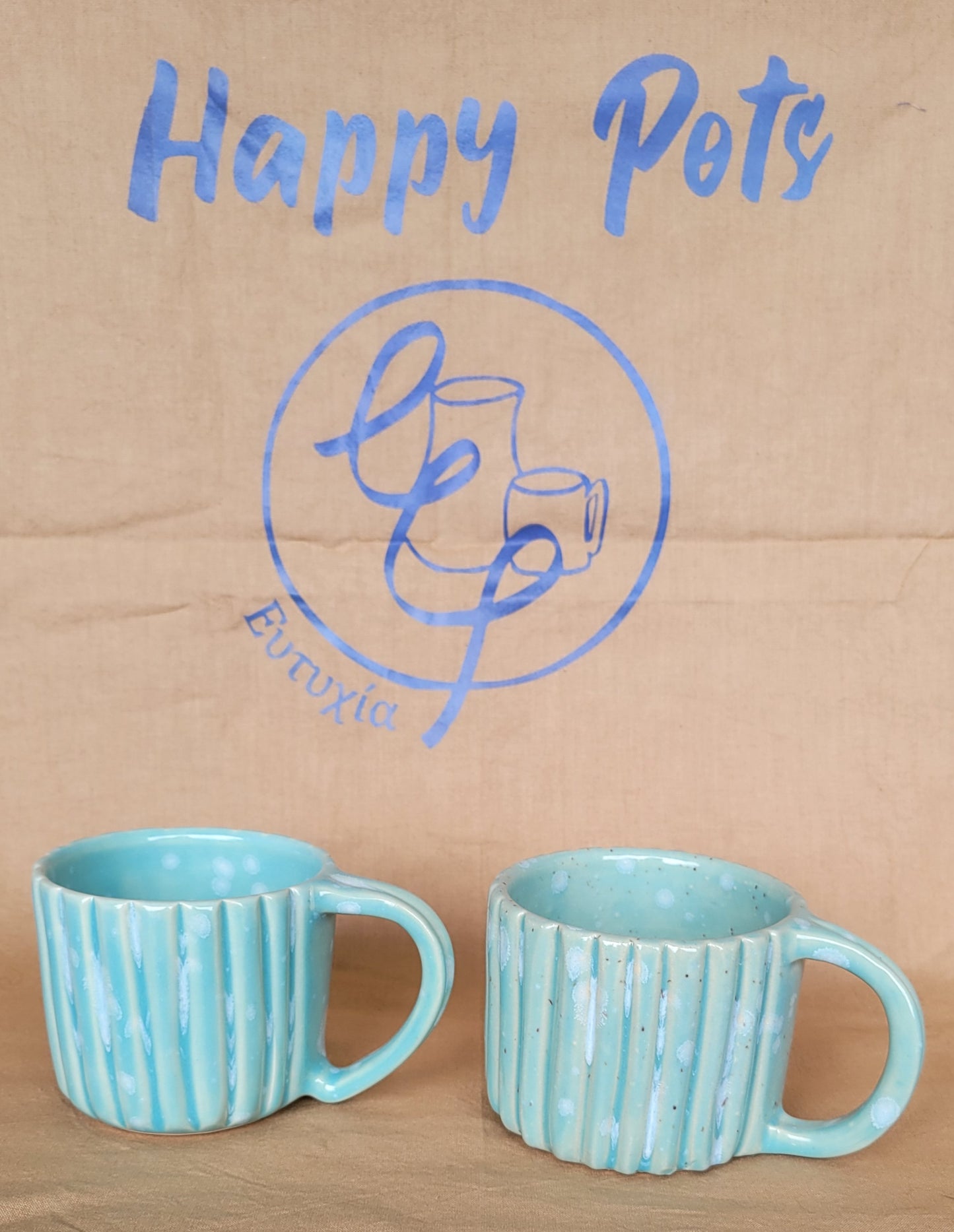 Celadon Bloom Mugs